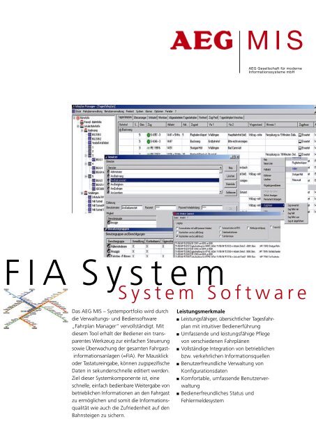 download FIA System Software brochure as PDF - AEG Gesellschaft ...