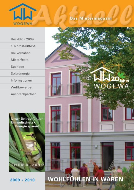 Kreative Wettbewerbe 2009 - WOGEWA Wohnungsbaugesellschaft ...