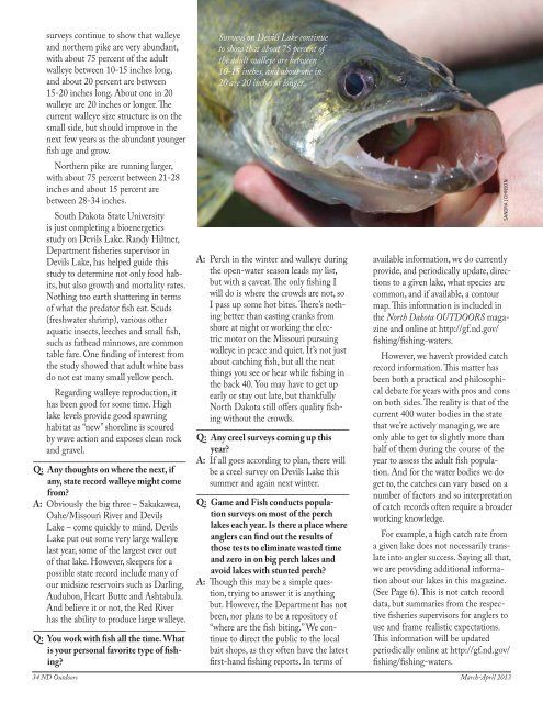 March_April 2013.pdf - North Dakota Game and Fish