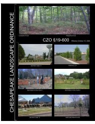 Chesapeake Landscape Ordinance - City of Chesapeake