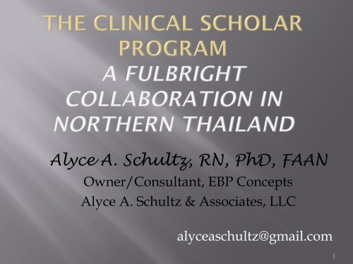 Alyce A. Schultz, RN, PhD, FAAN - IUPUI