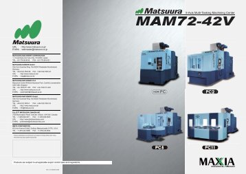 Matsuura mam72-42v