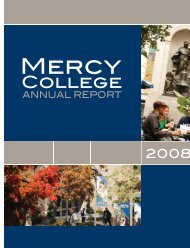 Annual Report 2008 - Mercy College