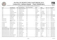 16e RALLYE MONTE-CARLO HISTORIQUE 2013 Coupe de la ...