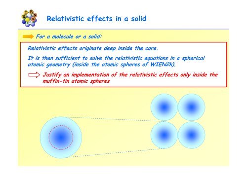 Relativistic effects, spin-orbit coupling and non-collinear ... - WIEN 2k