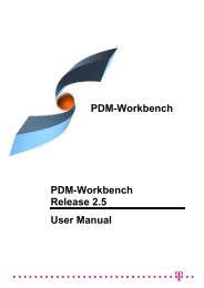 PDM-Workbench PDM-Workbench Release 2.5 User Manual - CMI.