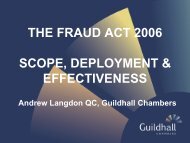 The Fraud Act 2006 - Andrew Langdon QC - Guildhall Chambers