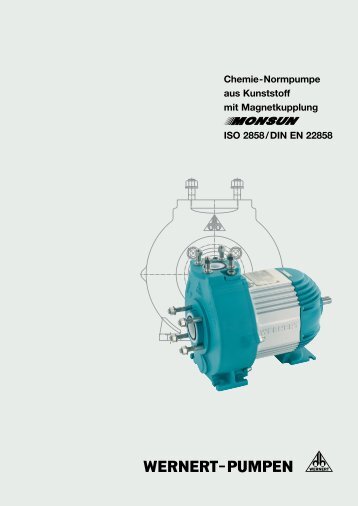 Normpumpe aus Kunststoff mit Magnet