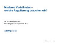 Moderne Verteilnetze welche Regulierung brauchen wir? - FGE