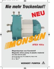 ATEX 100a Nie mehr Trockenlauf! - Wernert-Pumpen GmbH