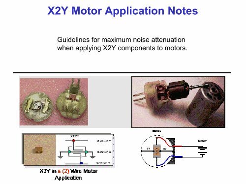 X2Y Motor Application Notes