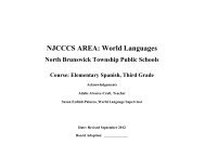 Elementary Grade 3 Spanish Curriculum (pdf) - North Brunswick ...