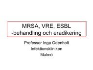 Eradikering av MRSA - Infektion.net