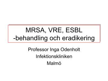 Eradikering av MRSA - Infektion.net