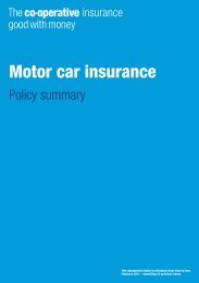 Motor car insurance - The Co-operative Insurance