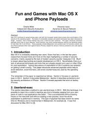 Fun and Games with Mac OS X and iPhone Payloads - Black Hat