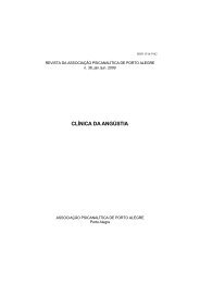 Revista n.Â° 36 - APPOA - AssociaÃ§Ã£o PsicanalÃ­tica de Porto Alegre