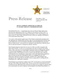 Press Release - United States Secret Service