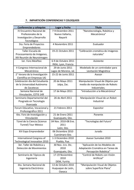 CURRICULUM VITAE - DivisiÃ³n de IngenierÃ­as - Campus Irapuato ...