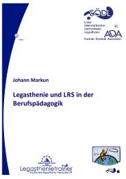 Dr. Astrid Kopp-Duller - Bücher für diplomierte Legasthenietrainer ...
