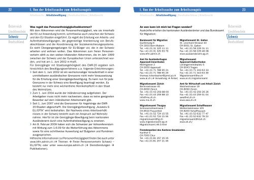 Infos für Grenzgänger - EURES Bodensee