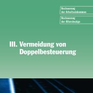 III. Vermeidung von Doppelbesteuerung