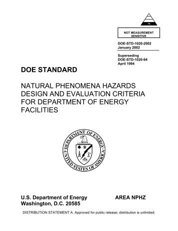 Natural Phenomena Hazards Design and Evaluation Criteria for ...