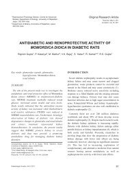 antidiabetic and renoprotective activity of momordica dioica in ...