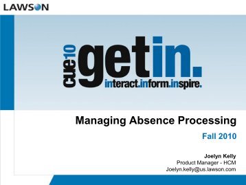 Managing Absence Processing - Digital Concourse