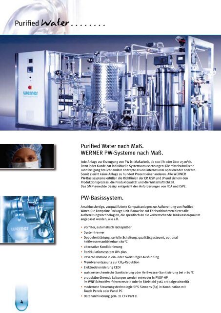 Purified Highly Purified - werner-gmbh.com