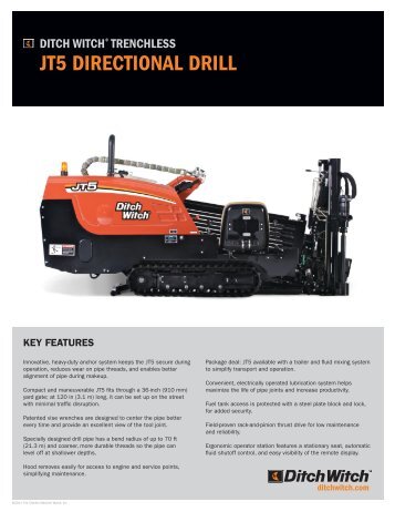JT5 DIRECTIONAL DRILL - Ditch Witch