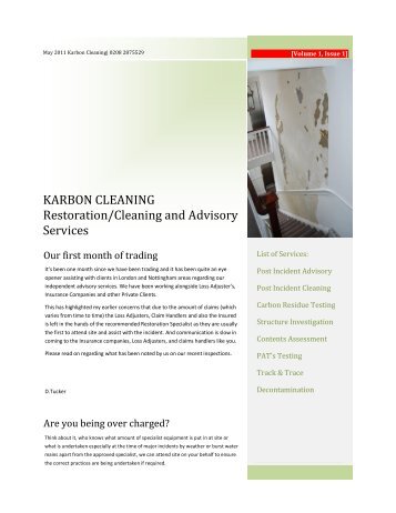 KARBON CLEANING Restoration/Cleaning and ... - MyHammer