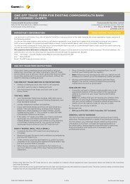 one off trade form for existing commonwealth bank or commsec clients