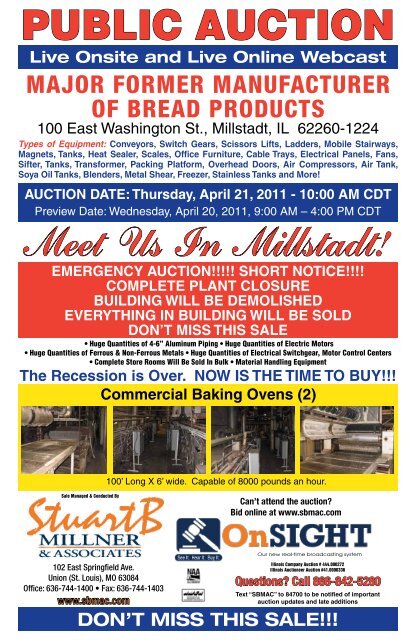 Can't Attend The Auction? - Stuart B. Millner & Associates