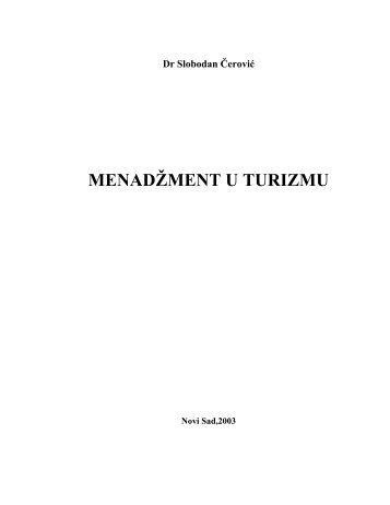 Menadzment u turizmu.pdf - Seminarski-Diplomski.Rs