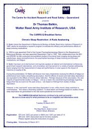 Dr Thomas Balkin, Walter Reed Army Institute Of Research, USA