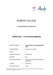 OER MMZ3 experiment BBL crebo 92650 ... - Albeda College