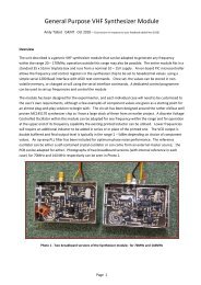 VHF Synth Module - G4JNT