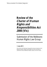 Charter of Human Rights and Responsibilities Act 2006 (Vic)