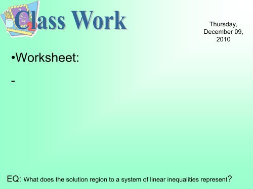 Math III, Unit 1 Lesson 4 PowerPoint - Ciclt.net