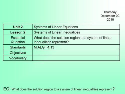 Math III, Unit 1 Lesson 4 PowerPoint - Ciclt.net