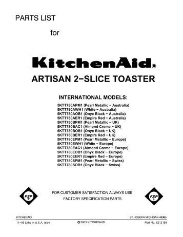 ARTISAN 2−slice TOASTER