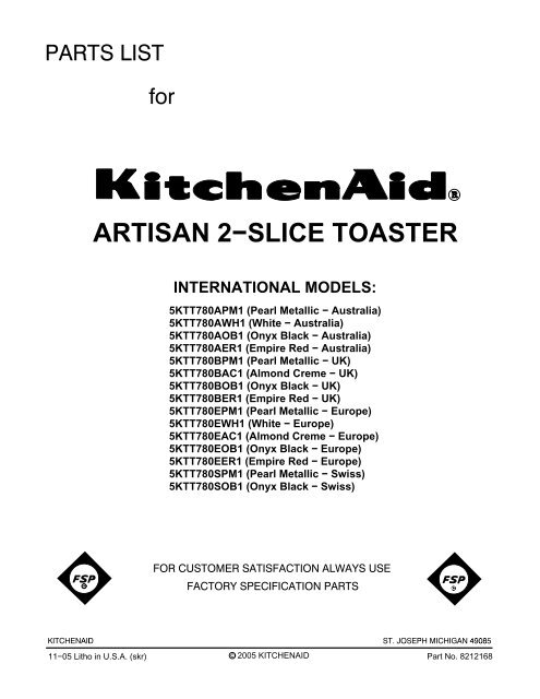 ARTISAN 2−slice TOASTER