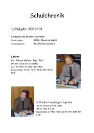 Schuljahr 2009/10 - Polytechnische Schule Wildon