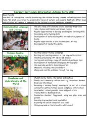 Autumn Curriculum - Gusford Primary School