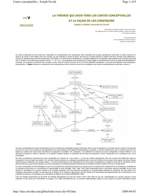 Page 1 of 8 Cartes conceptuelles - Joseph Novak 2009-04-03 http ...