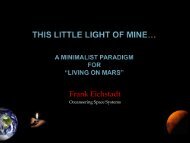 Living on Mars, This Little Light of Mine, Frank Eichstadt