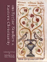 Download Syriac and Eastern Christianity Catalog - Gorgias Press