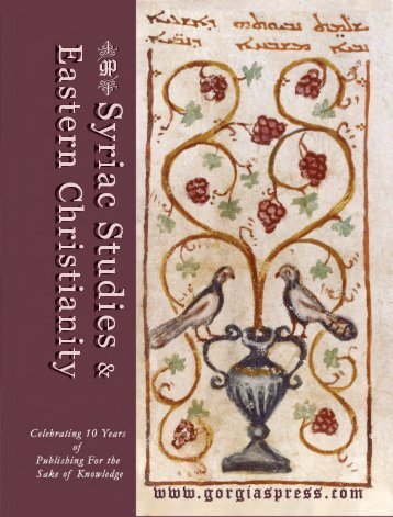 Download Syriac and Eastern Christianity Catalog - Gorgias Press