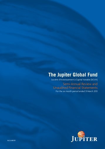 The Jupiter Global Fund - Jupiter Asset Management